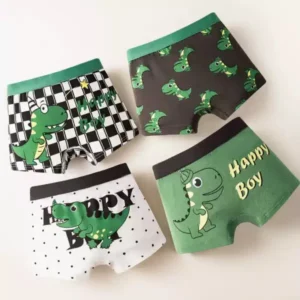 4Pcs Dinosaur Boys Boxers